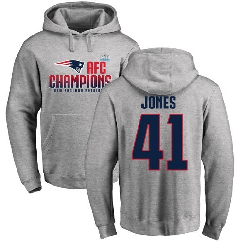Women's Nike New England Patriots #41 Cyrus Jones Navy Blue Team Color Vapor Untouchable Elite Player NFL Jersey