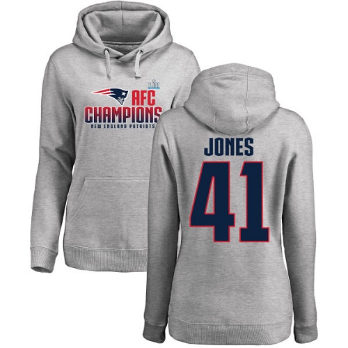 Women's Nike New England Patriots #41 Cyrus Jones White Vapor Untouchable Elite Player NFL Jersey