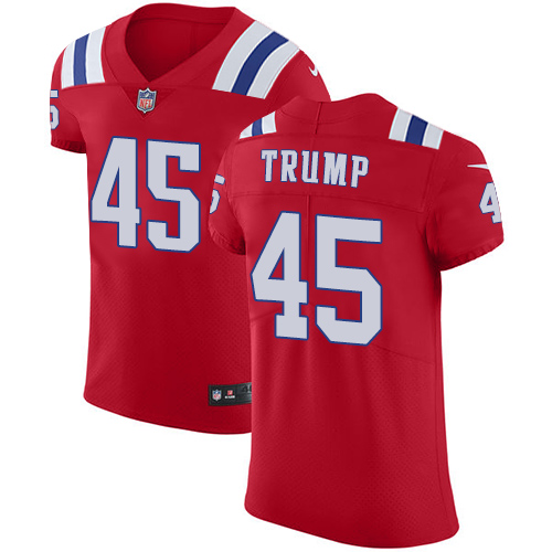 Men's Nike New England Patriots #45 Donald Trump Red Alternate Vapor Untouchable Elite Player NFL Jersey