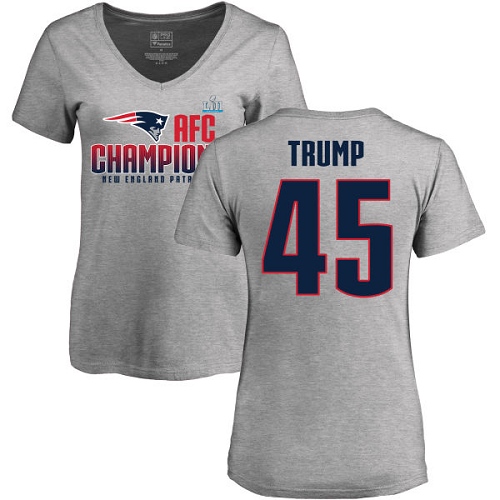 Women's Nike New England Patriots #45 Donald Trump Red Alternate Vapor Untouchable Elite Player NFL Jersey