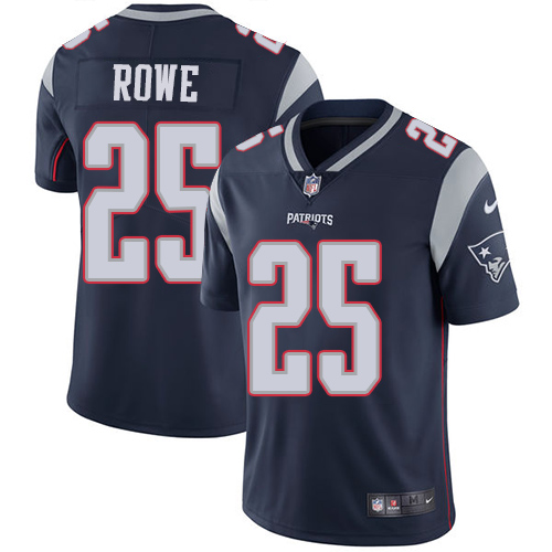 Youth Nike New England Patriots #25 Eric Rowe Navy Blue Team Color Vapor Untouchable Limited Player NFL Jersey