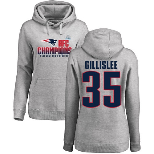 Women's Nike New England Patriots #35 Mike Gillislee White Vapor Untouchable Elite Player NFL Jersey