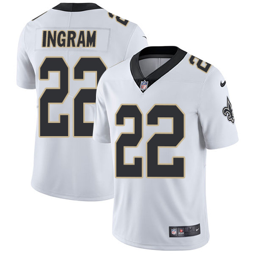 Men's Nike New Orleans Saints #22 Mark Ingram White Vapor Untouchable Limited Player NFL Jersey