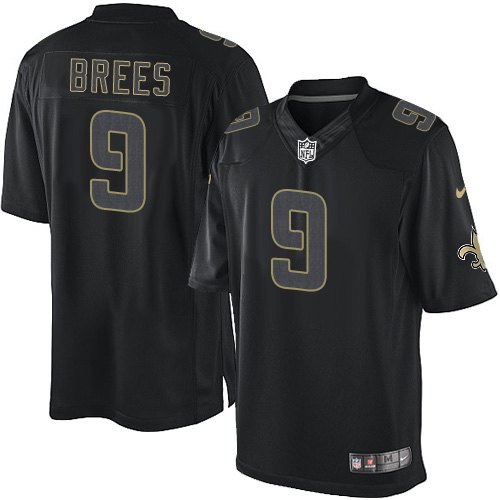 Youth Nike New Orleans Saints #9 Drew Brees Limited Black Impact NFL Jersey