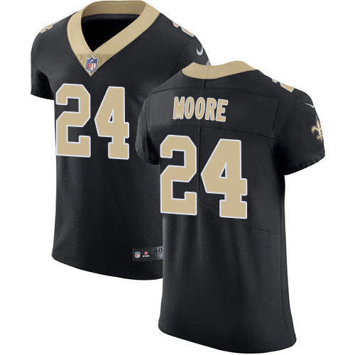 Men's Nike New Orleans Saints #24 Sterling Moore Black Team Color Vapor Untouchable Elite Player NFL Jersey