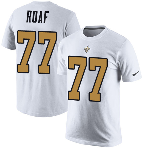 NFL Nike New Orleans Saints #77 Willie Roaf White Rush Pride Name & Number T-Shirt