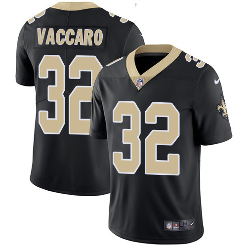 Men's Nike New Orleans Saints #32 Kenny Vaccaro Black Team Color Vapor Untouchable Limited Player NFL Jersey