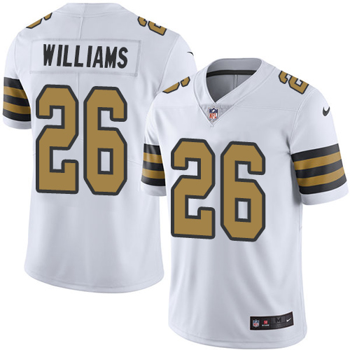 Men's Nike New Orleans Saints #26 P. J. Williams Limited White Rush Vapor Untouchable NFL Jersey