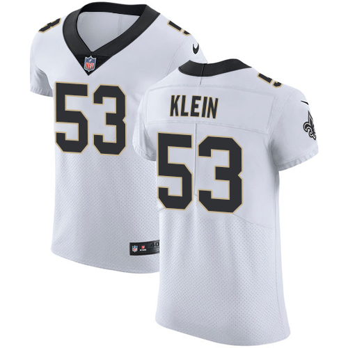 Men's Nike New Orleans Saints #53 A.J. Klein White Vapor Untouchable Elite Player NFL Jersey