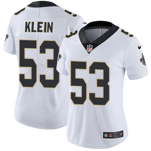 Women's Nike New Orleans Saints #53 A.J. Klein White Vapor Untouchable Elite Player NFL Jersey