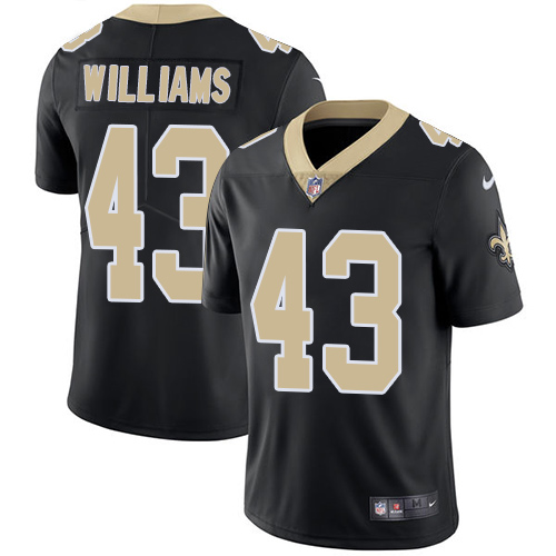 Men's Nike New Orleans Saints #43 Marcus Williams Black Team Color Vapor Untouchable Limited Player NFL Jersey
