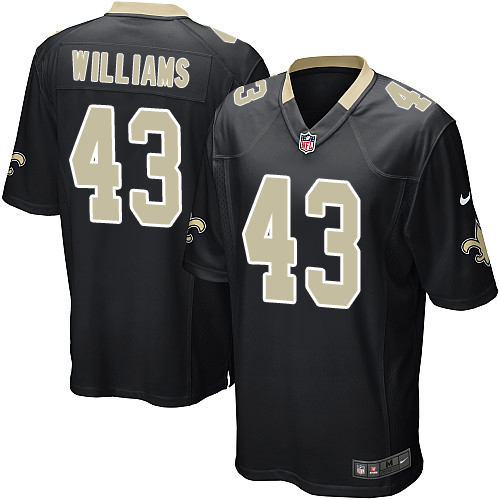 Men's Nike New Orleans Saints #43 Marcus Williams Game Black Team Color NFL Jersey