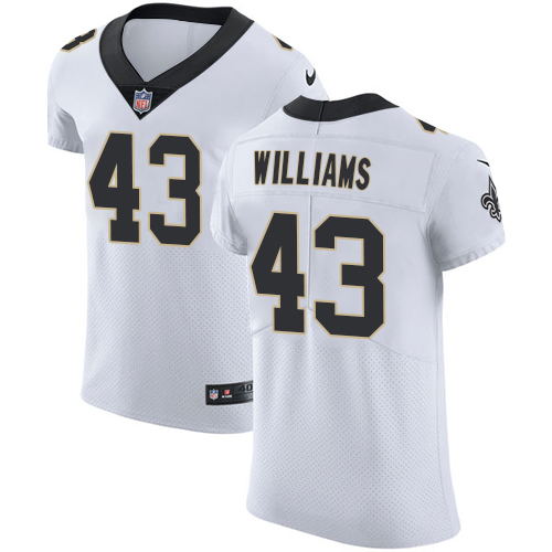 Men's Nike New Orleans Saints #43 Marcus Williams White Vapor Untouchable Elite Player NFL Jersey
