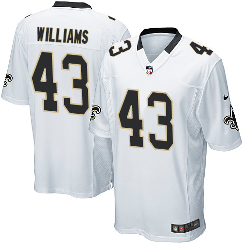 Men's Nike New Orleans Saints #43 Marcus Williams Game White NFL Jersey