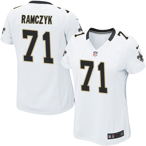 Women's Nike New Orleans Saints #71 Ryan Ramczyk Game White NFL Jersey