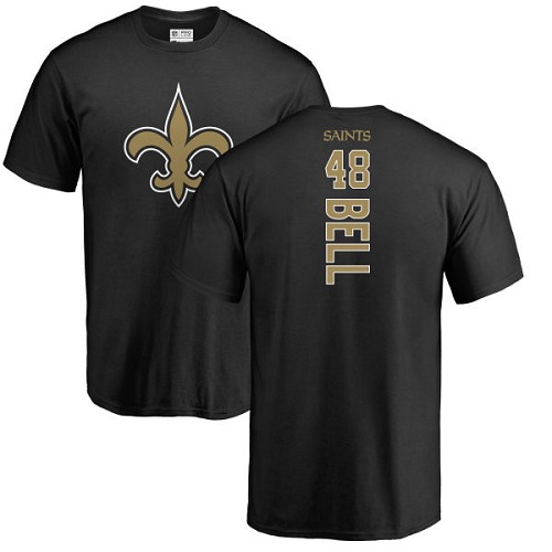 NFL Nike New Orleans Saints #48 Vonn Bell Black Backer T-Shirt