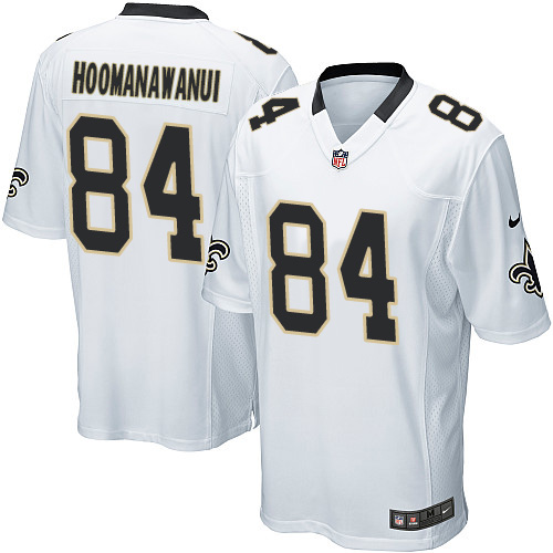 Men's Nike New Orleans Saints #84 Michael Hoomanawanui Game White NFL Jersey