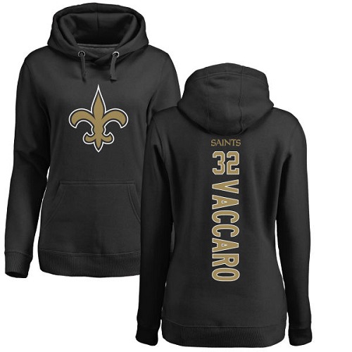 NFL Women's Nike New Orleans Saints #32 Kenny Vaccaro Black Backer Pullover Hoodie