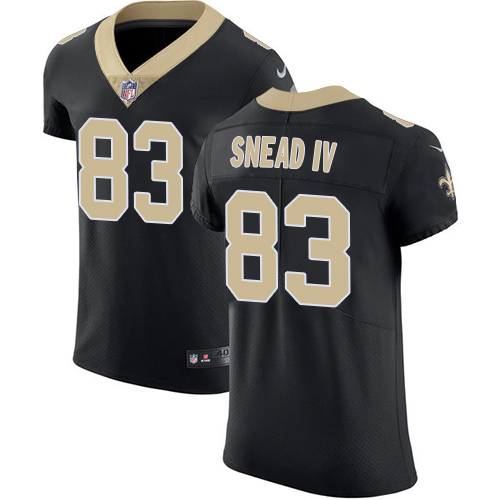 Men's Nike New Orleans Saints #83 Willie Snead Black Team Color Vapor Untouchable Elite Player NFL Jersey