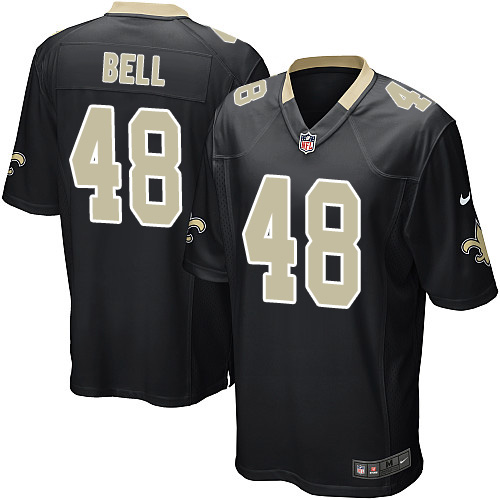 Men's Nike New Orleans Saints #48 Vonn Bell Game Black Team Color NFL Jersey