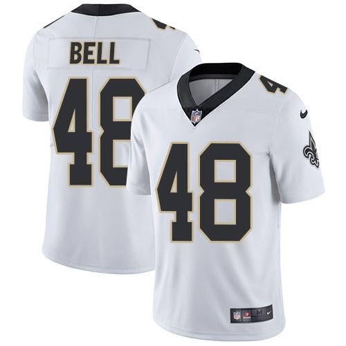 Men's Nike New Orleans Saints #48 Vonn Bell White Vapor Untouchable Limited Player NFL Jersey