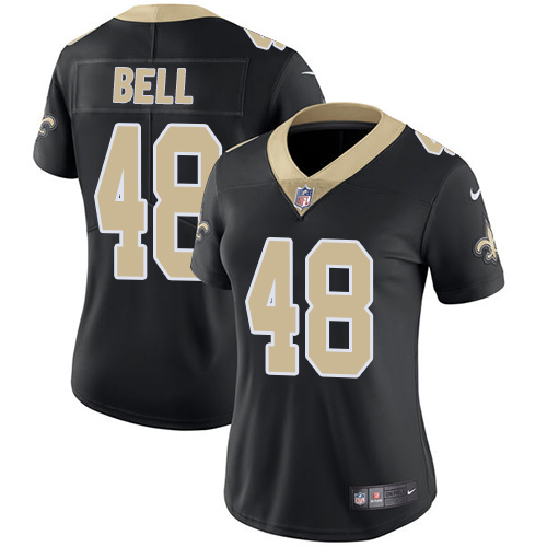 Women's Nike New Orleans Saints #48 Vonn Bell Black Team Color Vapor Untouchable Limited Player NFL Jersey