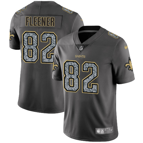Youth Nike New Orleans Saints #82 Coby Fleener Gray Static Vapor Untouchable Limited NFL Jersey