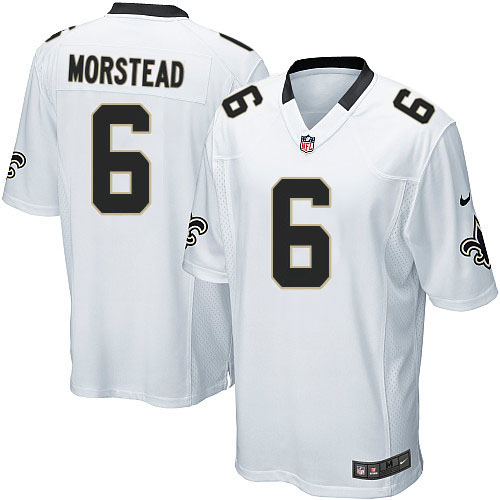 Men's Nike New Orleans Saints #6 Thomas Morstead Game White NFL Jersey