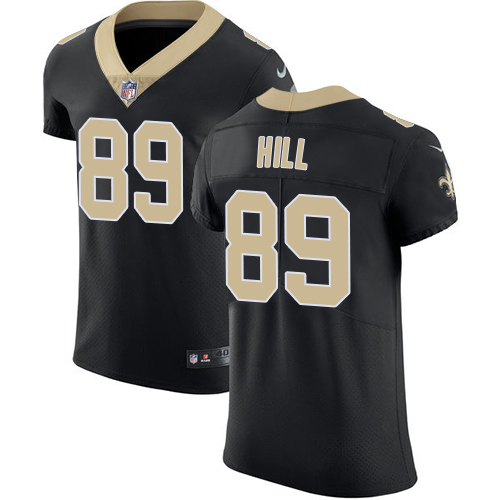 Men's Nike New Orleans Saints #89 Josh Hill Black Team Color Vapor Untouchable Elite Player NFL Jersey