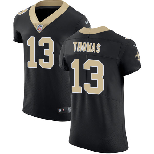 Men's Nike New Orleans Saints #13 Michael Thomas Black Team Color Vapor Untouchable Elite Player NFL Jersey
