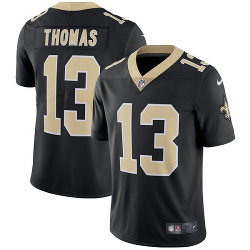 Youth Nike New Orleans Saints #13 Michael Thomas Black Team Color Vapor Untouchable Limited Player NFL Jersey