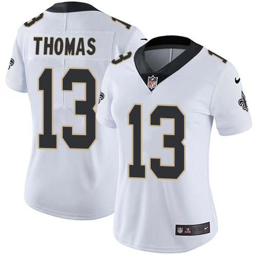 Women's Nike New Orleans Saints #13 Michael Thomas White Vapor Untouchable Elite Player NFL Jersey