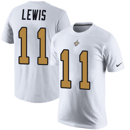 NFL Nike New Orleans Saints #11 Tommylee Lewis White Rush Pride Name & Number T-Shirt