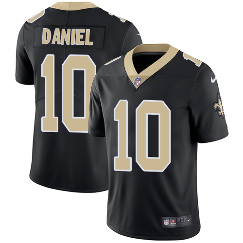 Men's Nike New Orleans Saints #10 Chase Daniel Black Team Color Vapor Untouchable Limited Player NFL Jersey