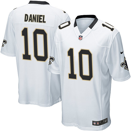Men's Nike New Orleans Saints #10 Chase Daniel Game White NFL Jersey