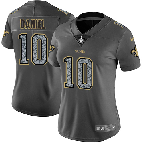 Women's Nike New Orleans Saints #10 Chase Daniel Gray Static Vapor Untouchable Limited NFL Jersey