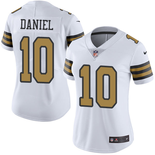 Women's Nike New Orleans Saints #10 Chase Daniel Limited White Rush Vapor Untouchable NFL Jersey