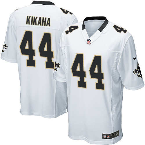 Men's Nike New Orleans Saints #44 Hau'oli Kikaha Game White NFL Jersey
