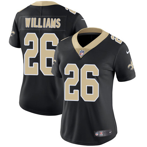 Women's Nike New Orleans Saints #26 P. J. Williams Black Team Color Vapor Untouchable Limited Player NFL Jersey