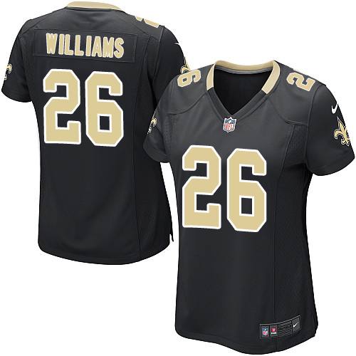 Women's Nike New Orleans Saints #26 P. J. Williams Game Black Team Color NFL Jersey