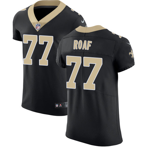 Men's Nike New Orleans Saints #77 Willie Roaf Black Team Color Vapor Untouchable Elite Player NFL Jersey