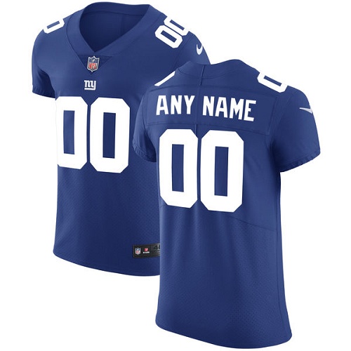 Men's Nike New York Giants Customized Royal Blue Team Color Vapor Untouchable Custom Elite NFL Jersey