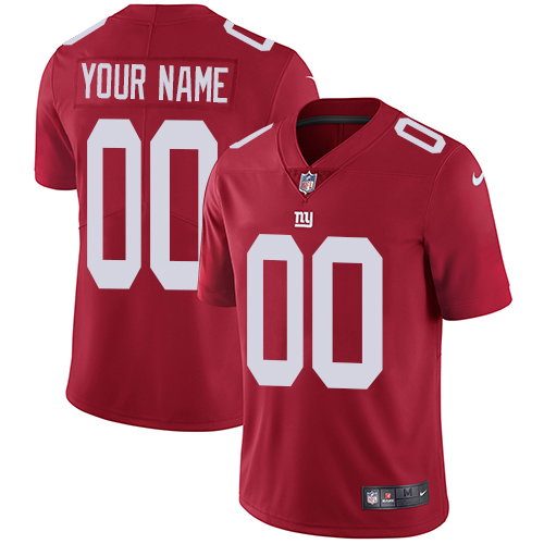 Men's Nike New York Giants Customized Red Alternate Vapor Untouchable Custom Limited NFL Jersey