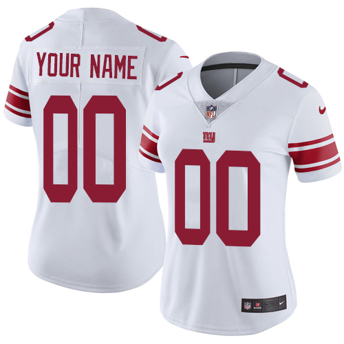Women's Nike New York Giants Customized White Vapor Untouchable Custom Limited NFL Jersey