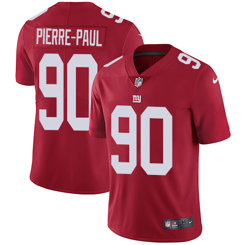 Men's Nike New York Giants #90 Jason Pierre-Paul Red Alternate Vapor Untouchable Limited Player NFL Jersey