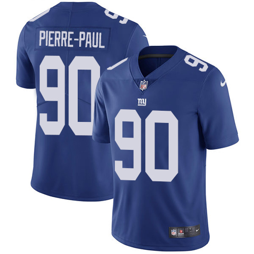 Youth Nike New York Giants #90 Jason Pierre-Paul Royal Blue Team Color Vapor Untouchable Elite Player NFL Jersey