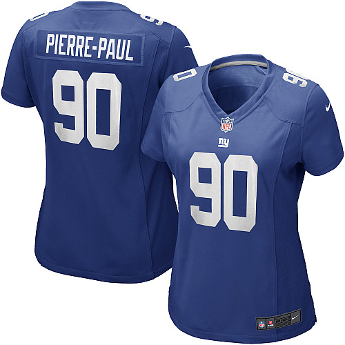 Women's Nike New York Giants #90 Jason Pierre-Paul Game Royal Blue Team Color NFL Jersey