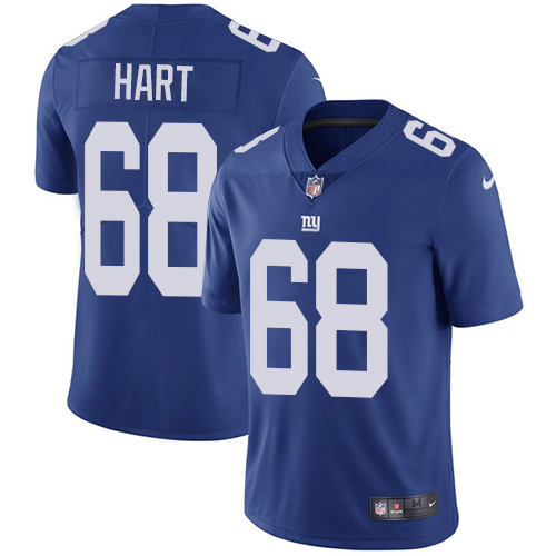 Men's Nike New York Giants #68 Bobby Hart Royal Blue Team Color Vapor Untouchable Limited Player NFL Jersey