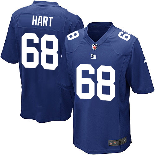 Men's Nike New York Giants #68 Bobby Hart Game Royal Blue Team Color NFL Jersey