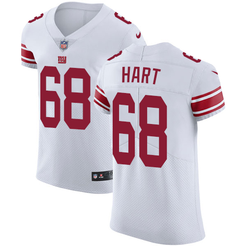 Men's Nike New York Giants #68 Bobby Hart White Vapor Untouchable Elite Player NFL Jersey